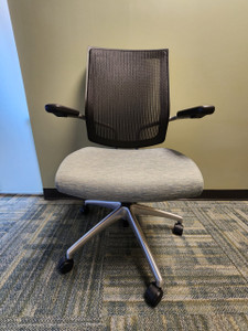 SitOnIt Office Task Chair Black and Grey