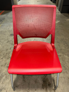 Used Haworth Very® Side Office Chair -- Red