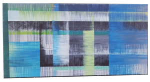 60x30 Canvas Print by Artist Julie Joy, Vibrations I Wall Art