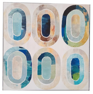 40x40 Canvas Print by Artist Tom Reeves, Titled: Concentric Emotion III