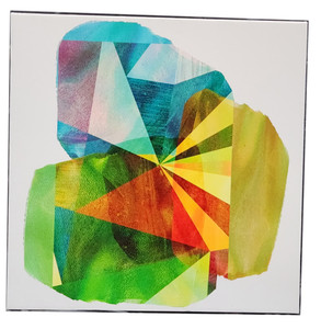 36x36 Canvas Print by Artist Sisa Jasper, Titled: Geo Mono Block II