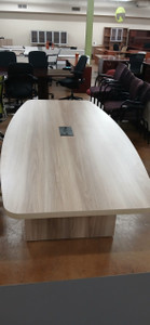White Wood Conference table 8 x 3,5 (1)