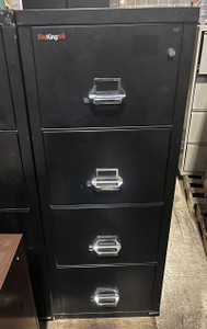 FireKing 4 drawer black vertical legal