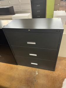 Used Anderson Hickey 3-Drawer Lateral Filing 36"W - Black 