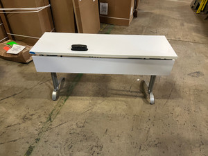 Versteel White Training Table with Modesty Panel - 5'Lx20"
