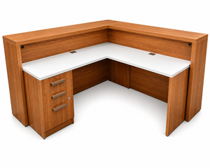 L-Shaped Reception Desk 6'x 6'