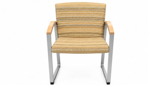 Knoll Beige-Patterned Armchair