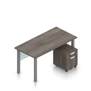 OTG SL-1 Superior Laminate Desk with Mobile Pedestal