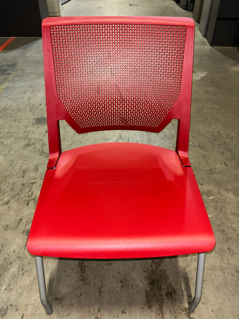 Used Haworth Very® Side Office Chair -- Red