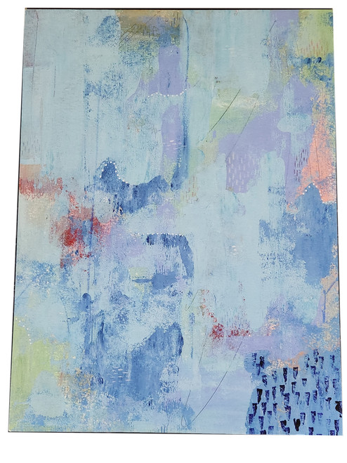 45x60 Artist Regina Moore, Titled: Colored Bleu II