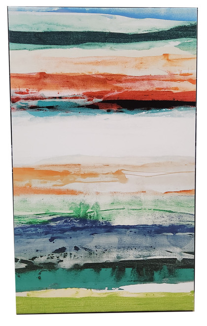 36x60 Artist Sisa Jasper, Titled: Primary Decision III