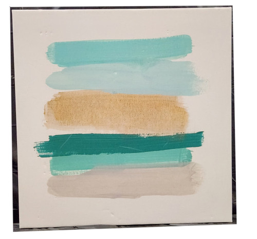 36x36 Canvas Print by Artist June Erica Vess, Titled: Palette Stack I