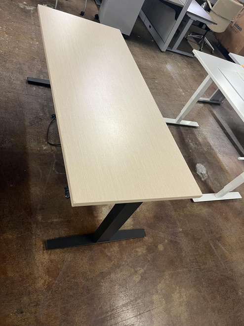 Tan Height Adjustable Table