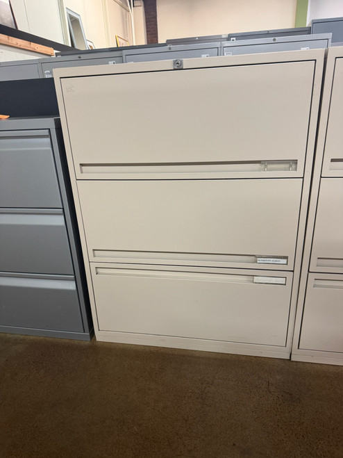 Durable Metal 3-Drawer Filing Cabinet