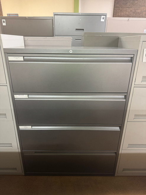 Gray 4-Drawer Lateral