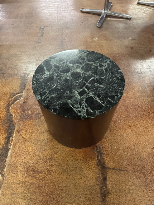 Mid-Century Modern Drum Side Table