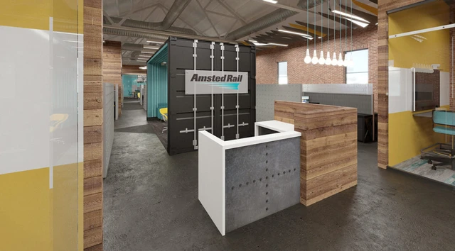 Contemporary commercial workplace furniture project