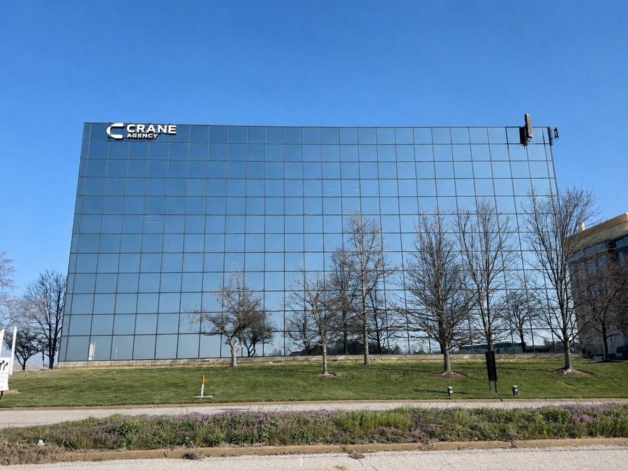Exterior of the Crane Agency headquarters in Chesterfield Missouri