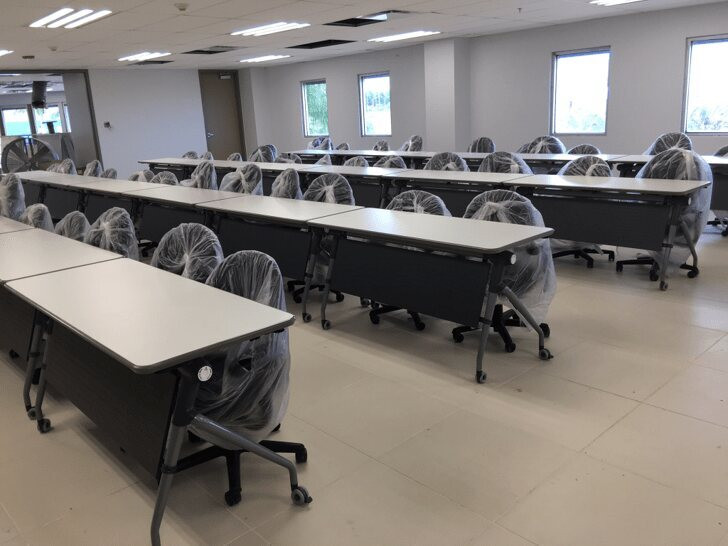 Training room furnished for Infotech Aerospace in Puerto Rico