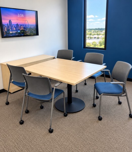 Conference room in the Gonzalez Companies new office