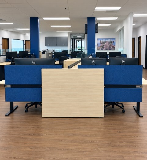 Completed Gonzalez Companies workstation area