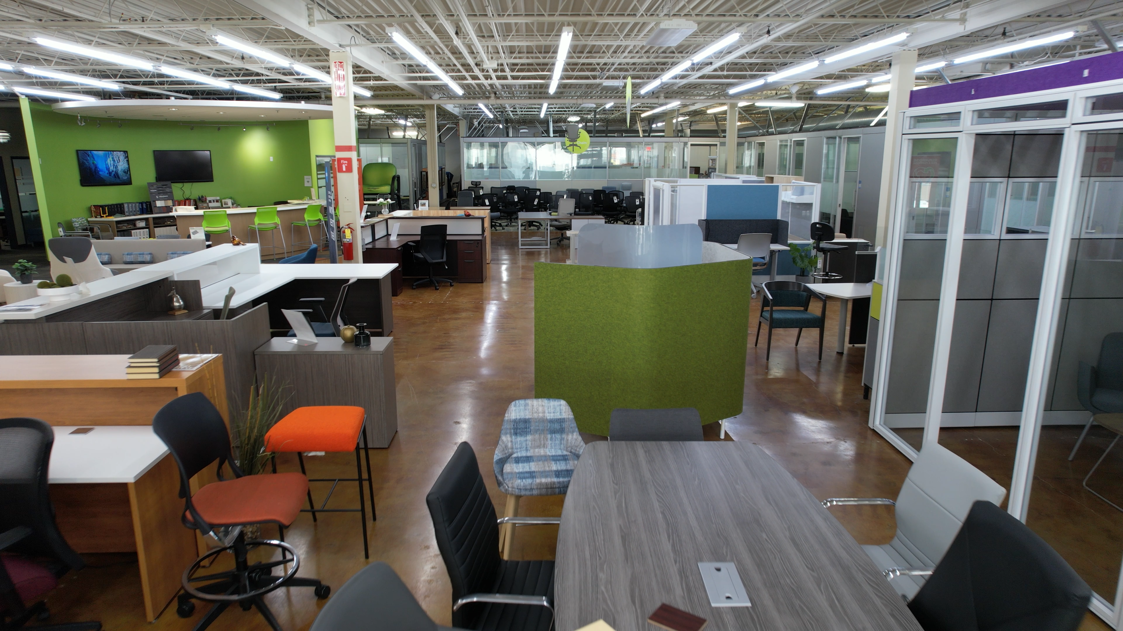 New office furniture showroom at Warehouse of Fixtures TNG in St. Louis