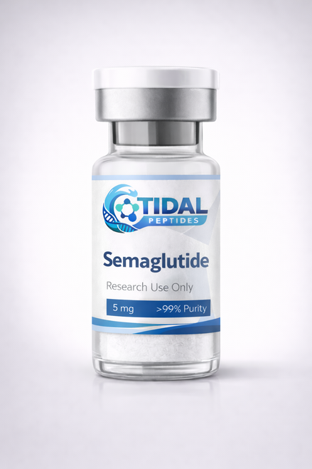 Sema research peptide vial labeled for laboratory research use