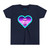 GirlieGirl  Heart  w/Teal  Trim  Youth  Short  Sleeve  Tee
