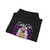 Pug  In  A  box  W/  White  Heavy  Blend  Hooded  Sweatshirt