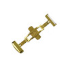 20mm Gold-Tone Push Button Butterfly Deploy Clasp | Panatime.com