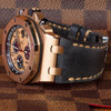 Charcoal Vintage Leather for 42MM AP Royal Oak Offshore | Panatime.com