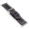 Black Shell Cordovan Leather Watch Band for Apple Watch | Panatime.com