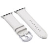 White French | Leather Watch Band with Match Stitching for Apple Watch