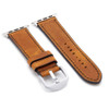 Oxford | Cognac Vintage Leather Watch Band with Black Stitching for Apple Watch