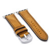 Oxford | Honey Vintage Leather Watch Band with Black Stitching for Apple Watch
