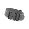Grey 5-Ring Ballistic Nylon Waterproof Watch Strap with PVD Rings | Panatime.com