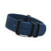 Ocean Blue 5-Ring Ballistic Nylon Waterproof Watch Strap with PVD Rings | Panatime.com