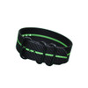 Black 3-Ring Ballistic Nylon Watch Strap with Green Stripe and PVD Rings | Panatime.com