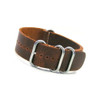 Light Brown (Distressed) 4-Ring Classic Leather Watch Strap | Panatime.com