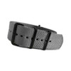 Grey 4-Square PVD Ring Ballistic Nylon One-Piece Watch Strap (Solid) | Panatime.com