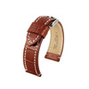 Golden Brown Hirsch Knight - Embossed Italian Calfskin Watch Strap | Panatime.com