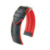 Black Hirsch Andy - Hirsch Performance Series Watch Strap with Red Backing and Siding | Panatime.com