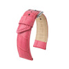Ladies Hirsch Pink Princess Embossed Italian Calfskin Watch Strap | Panatime.com
