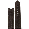 Mocha Nubuck Alligator (Flank) Watch Strap with Match Stitching for Panerai Deploy | Panatime.com