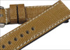 RIOS1931 Khaki Matte Genuine Lizard, Premium Cut Watch Strap with White Stitching | Panatime.com