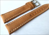 Sand Genuine Vintage Leather Watch Strap with White Stitching for Breitling | Panatime.com