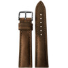 Light Suede Brown Genuine Vintage Leather Watch Strap with White Stitching for Breitling | Panatime.com