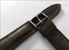 Mocha Genuine Vintage Leather Watch Strap with White Stitching for Breitling | Panatime.com