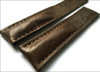 Walnut Distressed Genuine Vintage Leather Watch Strap with White Stitching for Breitling Deploy | Panatime.com