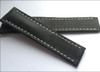 Stone Genuine Vintage Leather Watch Strap with White Stitching for Breitling Deploy | Panatime.com